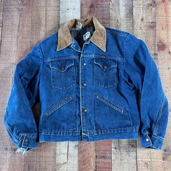 Wrangler Jackets & Coats Vintage 8s Wrangler Insulated Jean Jacket